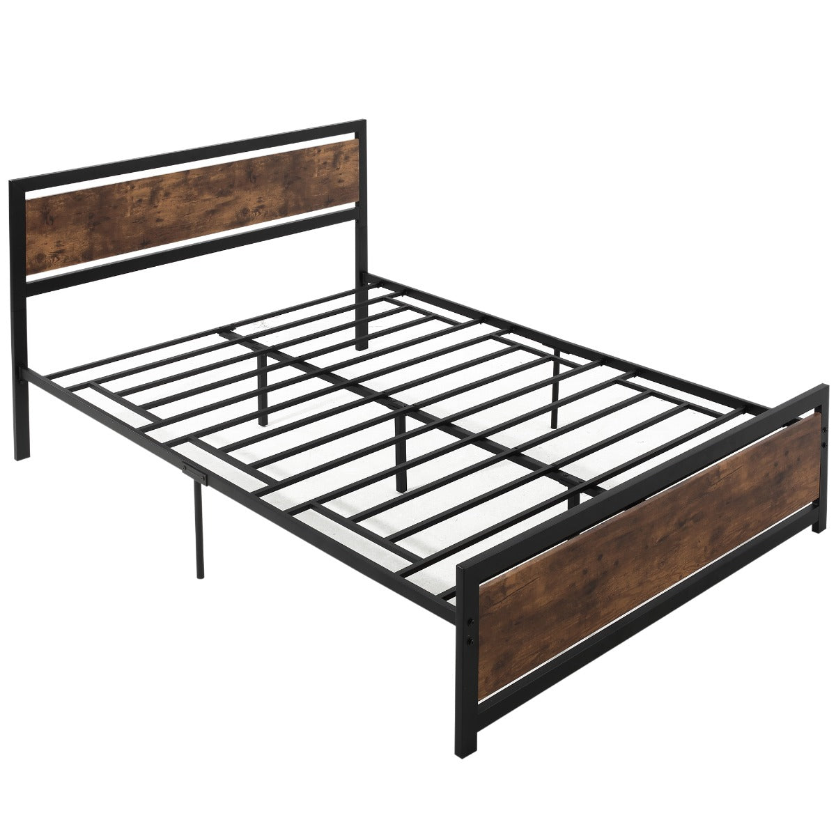 King Size Industrial-Style Metal Bed Frame