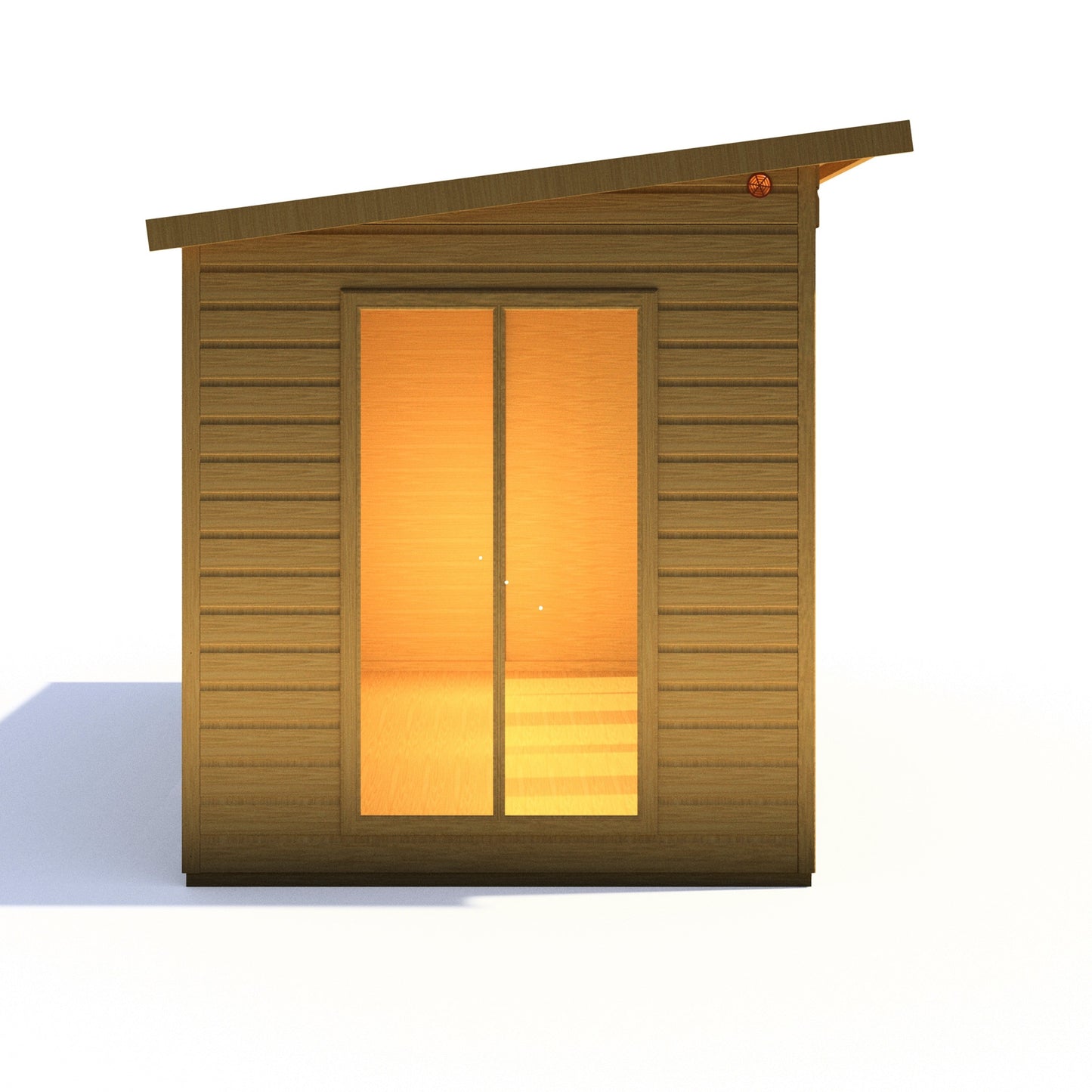 Shire Lela 6' 1" x 11' 8" Pent Summerhouse - Premium Dip Treated Shiplap