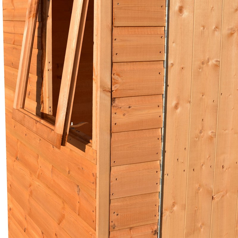 Shire Lewis 4' 4" x 6' 2" Apex Shed - Premium Pressure Treated Shiplap