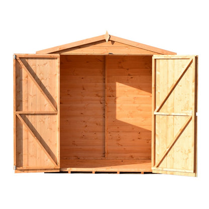 Shire Lewis 4' 4" x 6' 2" Apex Shed - Premium Pressure Treated Shiplap