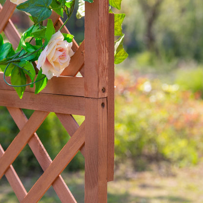 Wooden Gardening Display Flower Planter Stand Trellis Shelf