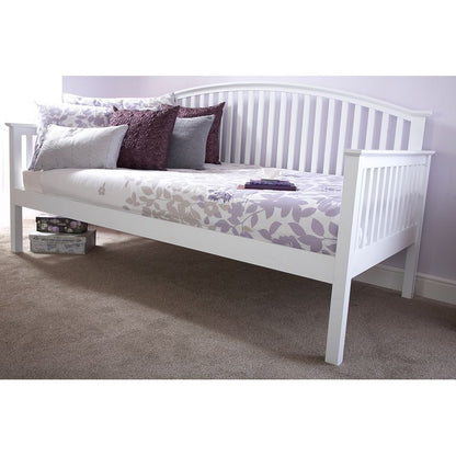 Madrid Single Bed White 3 x 7ft