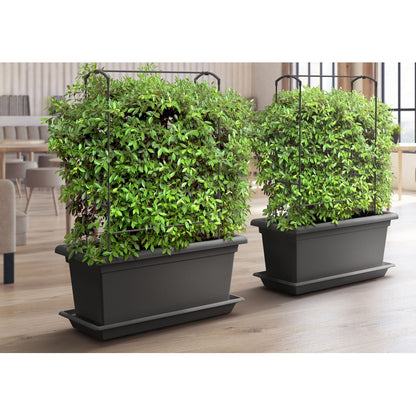 Gardenico Self-Watering Mobile Living Wall Kit - 100cm - Anthracite