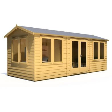 Shire Melrose 7' 10" x 19' 7" Reverse Apex Garden Office - Premium Coated Overlap