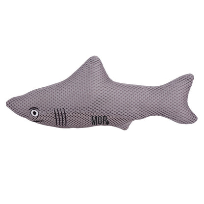 Dog Squeaky Toy Grey Mesh Fabric 27cm by Ministry of Pets