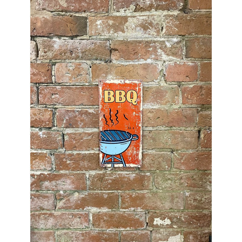 Bbq Sign Metal Wall Mounted - 30cm