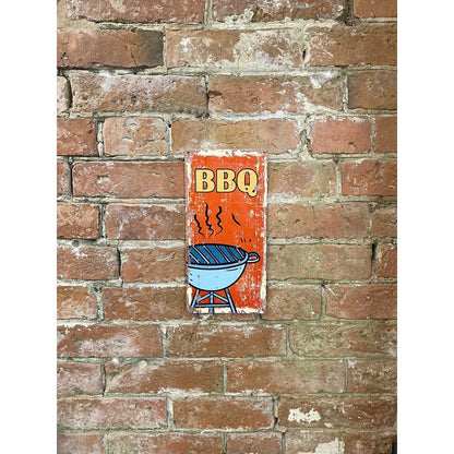 Bbq Sign Metal Wall Mounted - 30cm