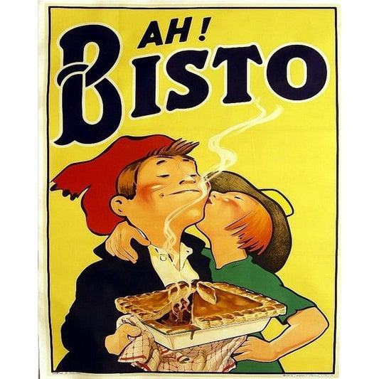 Vintage Ah Bisto Sign Metal Wall Mounted - 40cm