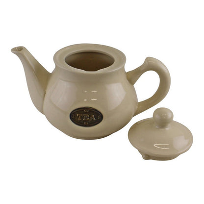 Country Cottage Teapot Ceramic Cream - 24cm