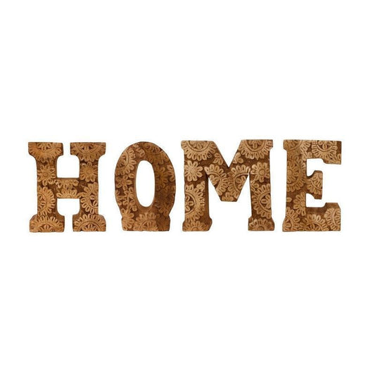 Home Letters Wood with Flower Pattern - 189cm