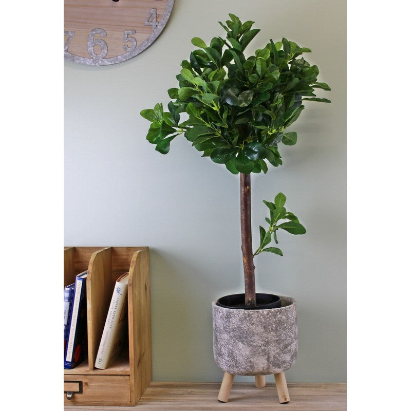 Tung Oil Ball Tree Artificial Plant Green - 75cm