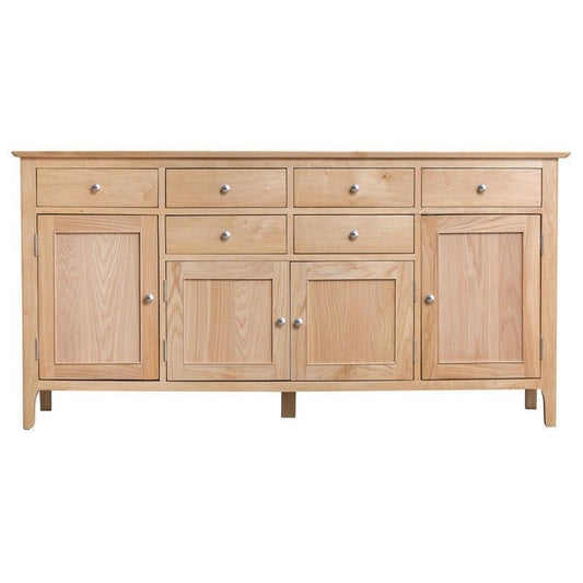 Bayview Sideboard Oak 4 Door 6 Drawer