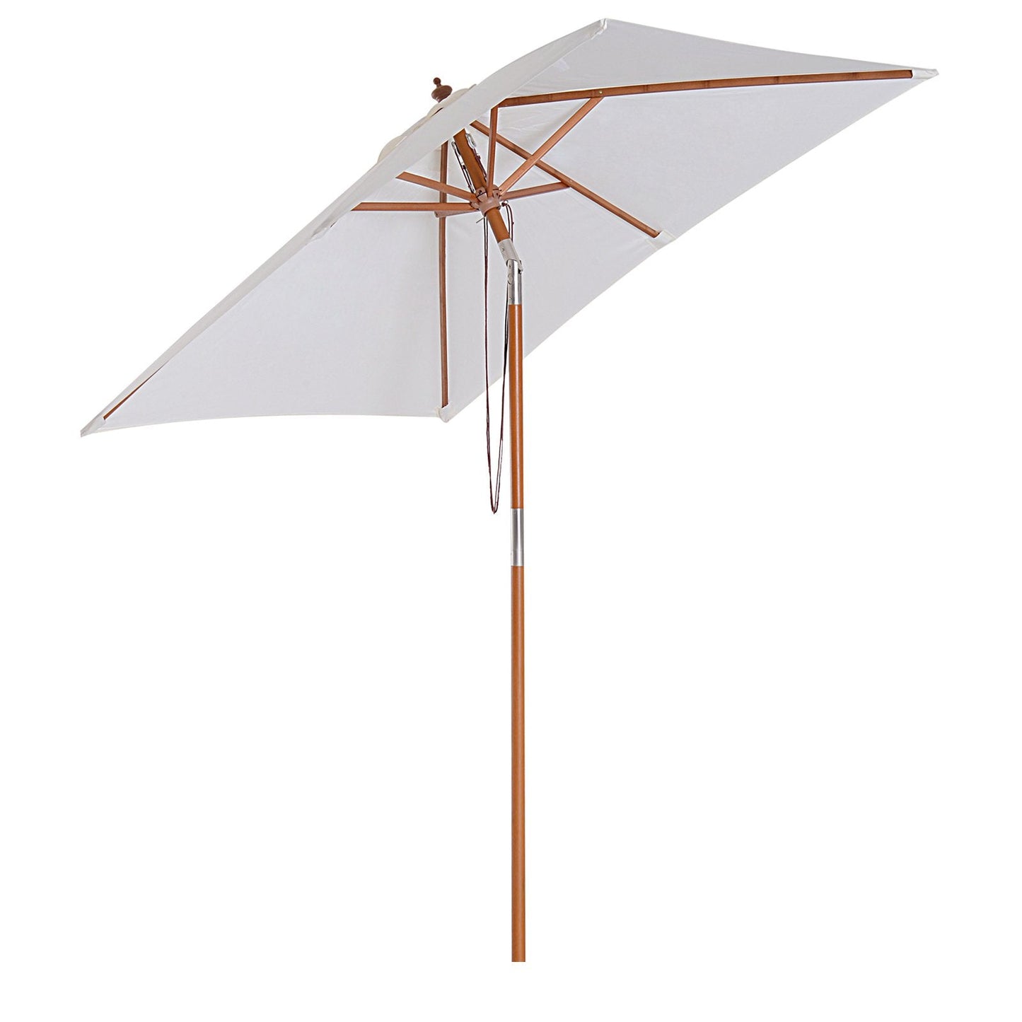 2m x 1.5m Garden Parasol Umbrella with Tilting Sunshade Canopy