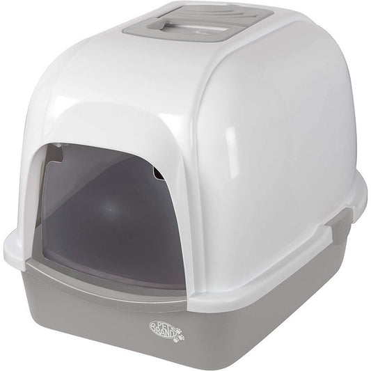 Cat Litter Tray Grey Plastic 51cm by Pet Brands