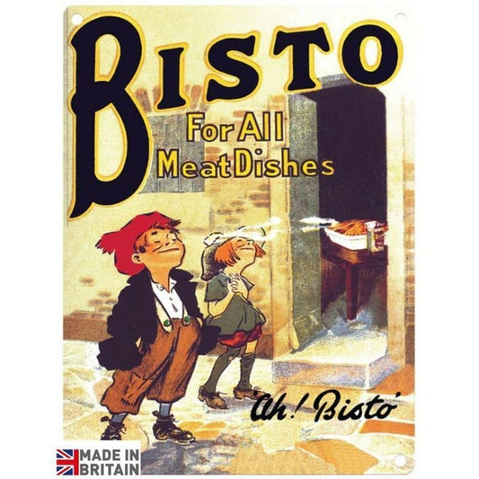 Vintage Bisto Sign Metal Wall Mounted - 45cm