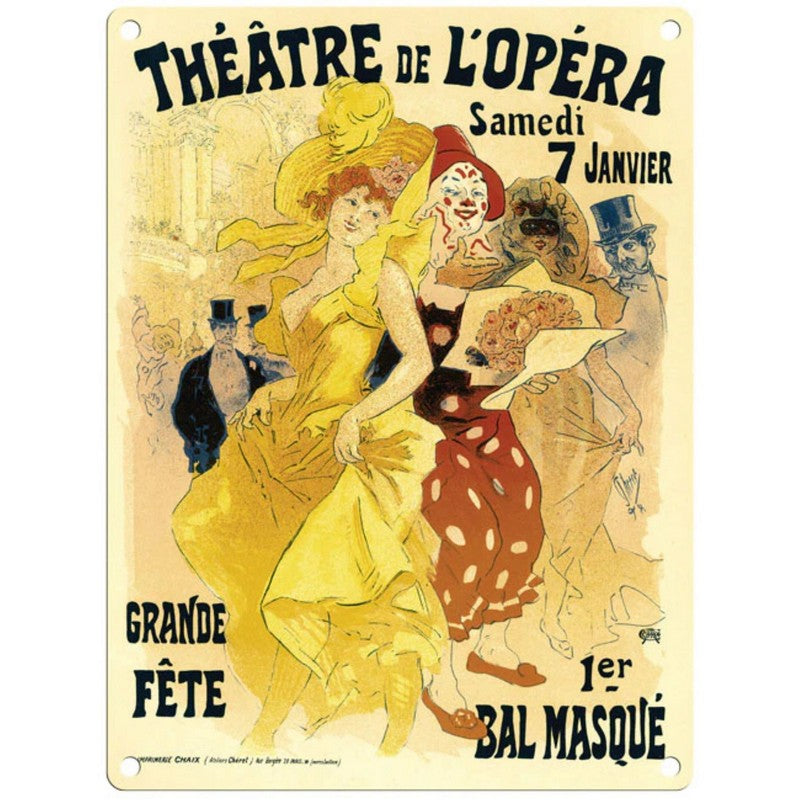 Vintage Theatre De L'Opera Sign Metal Wall Mounted - 45cm