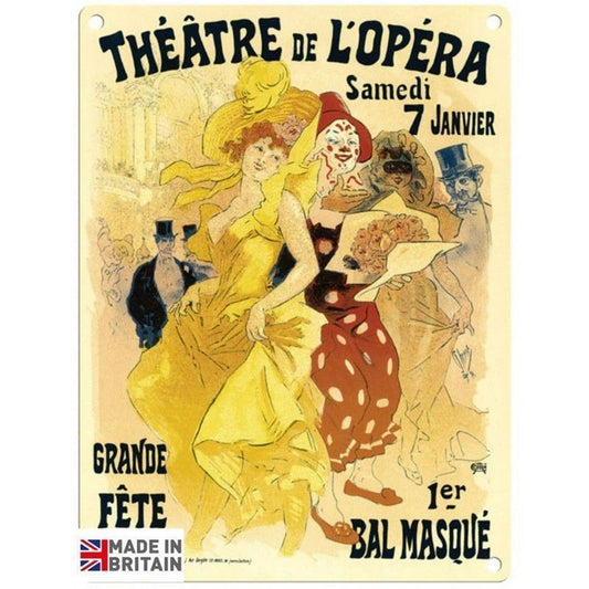 Vintage Theatre De L'Opera Sign Metal Wall Mounted - 60cm