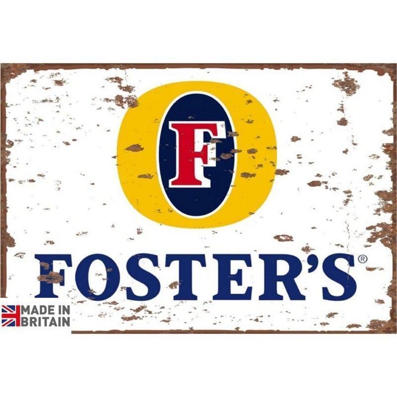 Foster's Beer Sign Metal Wall Mounted - 60cm