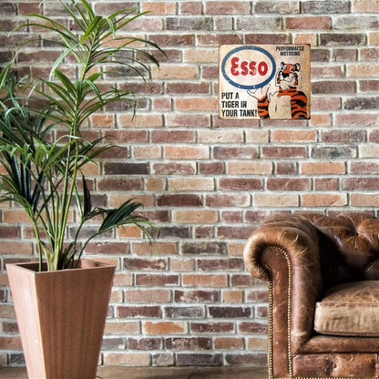 Esso Tiger Sign Metal Wall Mounted - 45cm