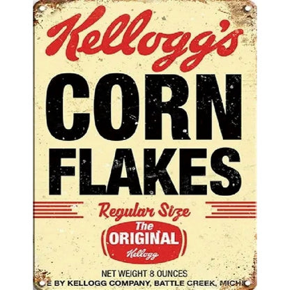 Kellogg's Corn Flakes Sign Metal Wall Mounted - 60cm