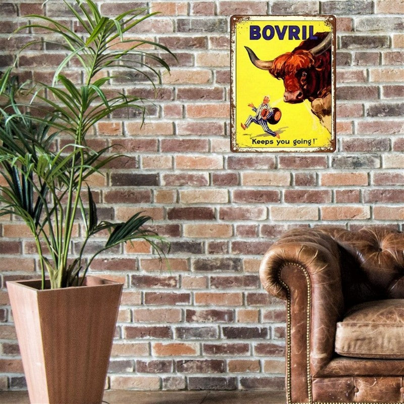 Bovril Sign Metal Wall Mounted - 60cm