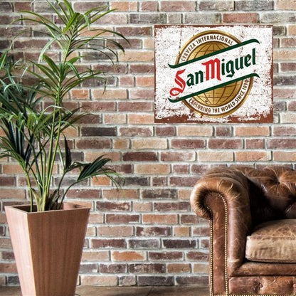 San Miguel Sign Metal Wall Mounted - 60cm