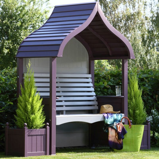 AFK Premium Orchard Arbour Lavender & Stone 2 Seat