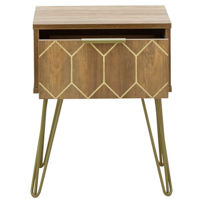 Orleans Side Table Natural 1 Drawer