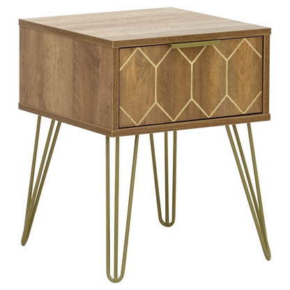 Orleans Side Table Natural 1 Drawer