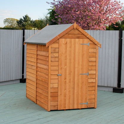 Shire Cromer 4' 5" x 6' 3" Apex Shed - Premium Pressure Treated Overlap