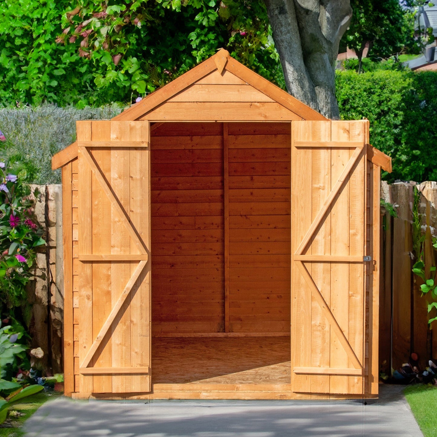 Shire Cromer 6' 5" x 8' 1" Apex Shed - Premium Overlap