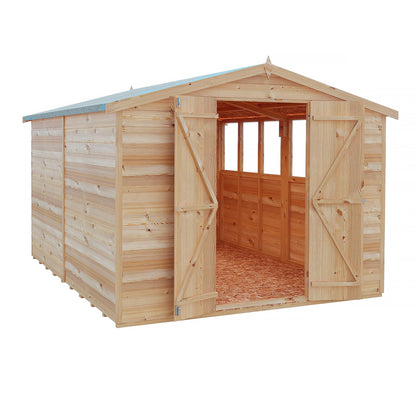 Shire Ashworth 8' 4" x 10' 3" Apex Shed - Budget Dip Treated Overlap