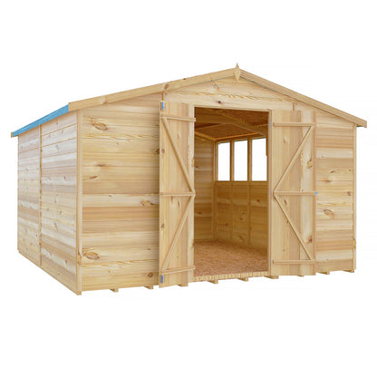 Shire Ashworth 9' 10" x 9' 10" Apex Shed - Premium Dip Treated Overlap