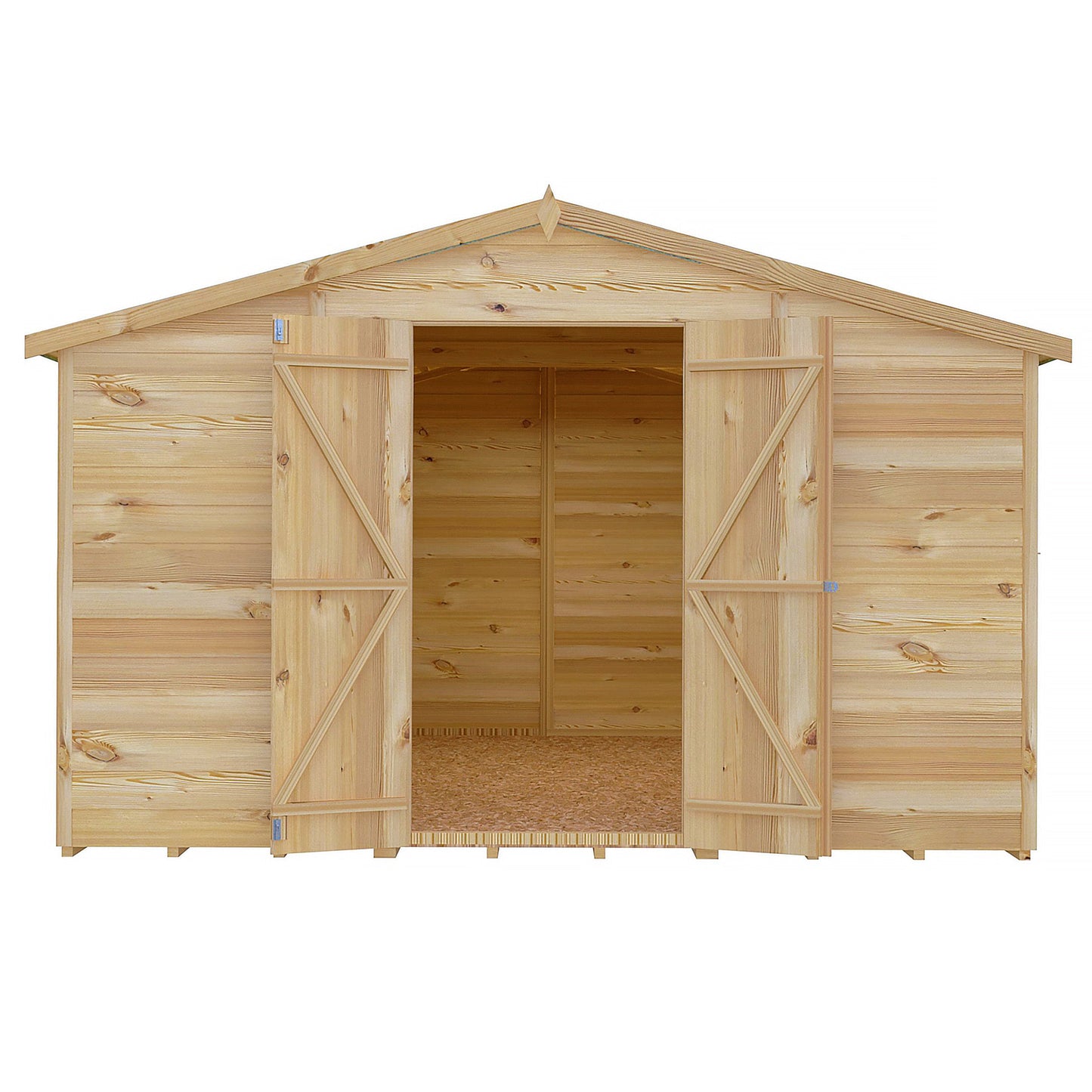 Shire Ashworth 9' 10" x 9' 10" Apex Shed - Premium Dip Treated Overlap