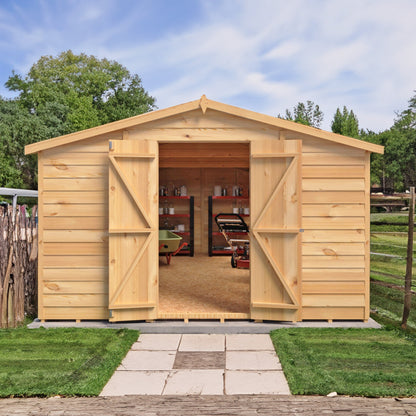 Shire Ashworth 10' 3" x 15' 4" Apex Shed - Premium Dip Treated Overlap