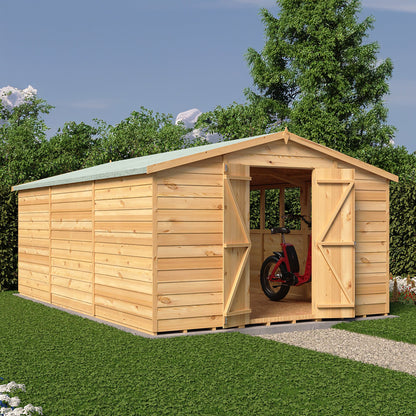 Shire Ashworth 10' 3" x 15' 4" Apex Shed - Premium Dip Treated Overlap