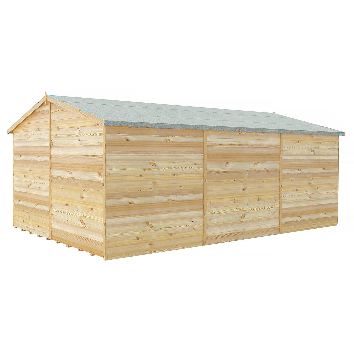 Shire Ashworth 10' 3" x 15' 4" Apex Shed - Premium Dip Treated Overlap