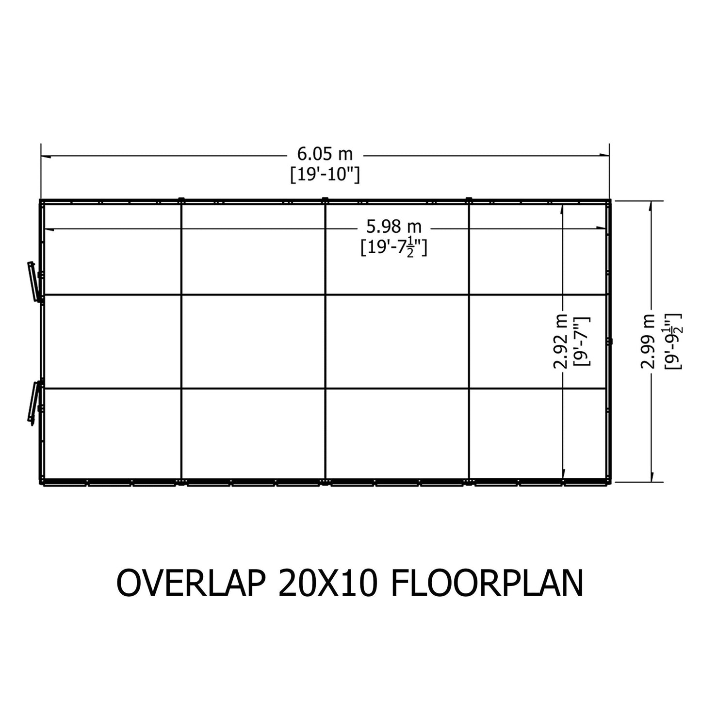 Shire Ashworth 10' 3" x 20' 4" Apex Shed - Premium Dip Treated Overlap