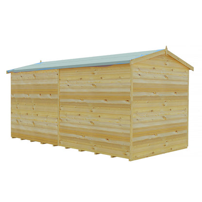 Shire Ashworth 6' 7" x 12' 2" Apex Shed - Premium Coated Overlap