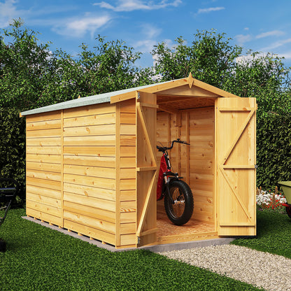 Shire Value 6' 7" x 9' 10" Apex Shed - Premium Coated Overlap