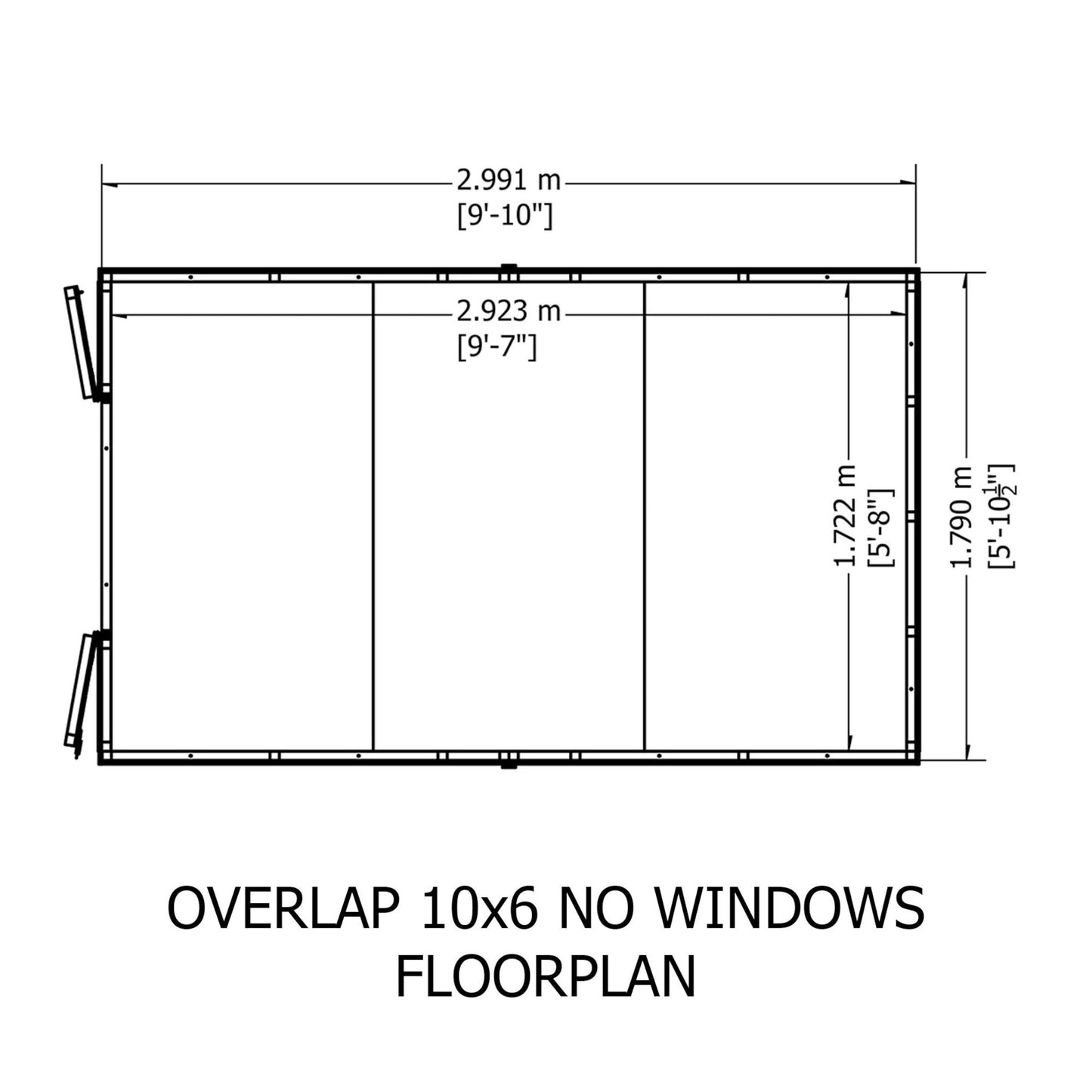 Shire Value 6' 7" x 9' 10" Apex Shed - Premium Coated Overlap