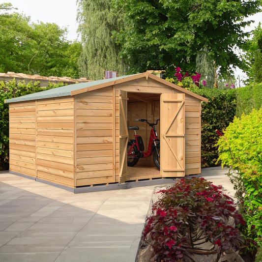 Shire Value 6' 7 x 9' 10 Apex Shed - Premium Coated Overlap