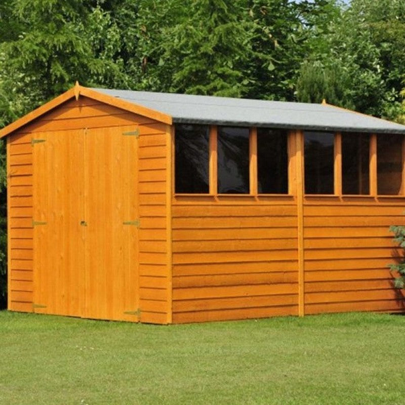 Shire Value 6' 7 x 9' 10 Apex Shed - Premium Coated Overlap