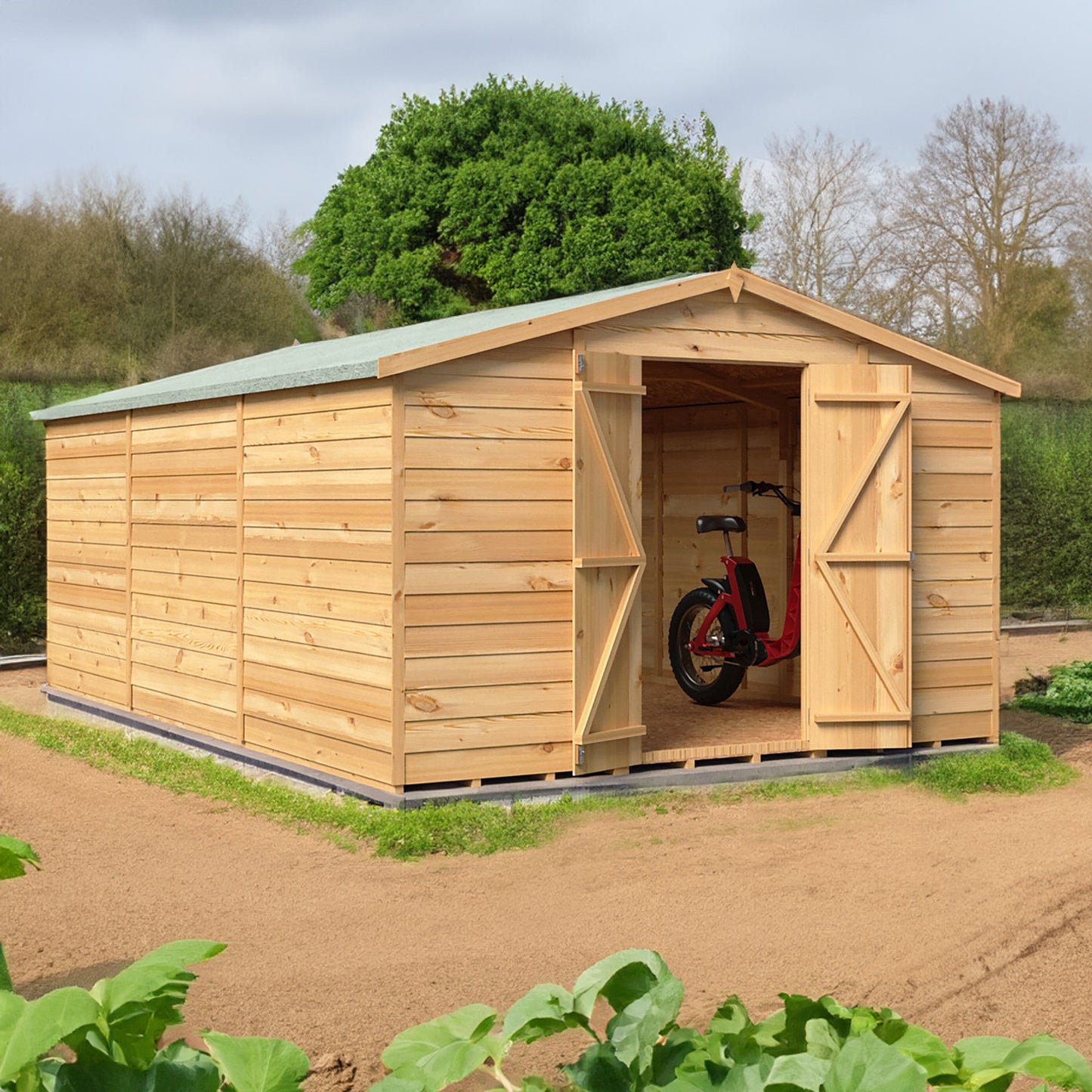 Shire Value 9' 9" x 14' 9" Apex Shed - Premium Coated Overlap