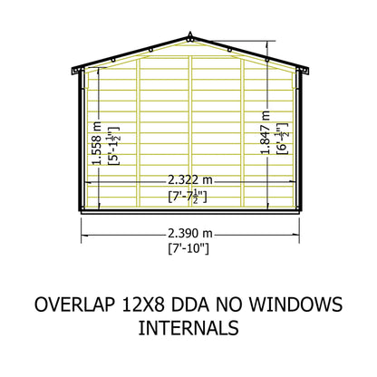 Shire Value 8' 5" x 11' 9" Apex Shed - Premium Coated Overlap