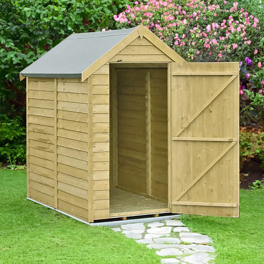 Shire Canterbury 4' 5" x 6' 3" Apex Shed - Premium Pressure Treated Overlap