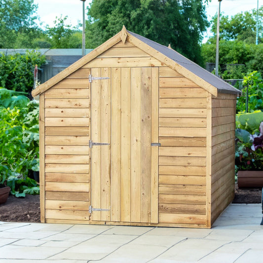 Shire Canterbury 6' 5" x 8' 1" Apex Shed - Premium Pressure Treated Overlap