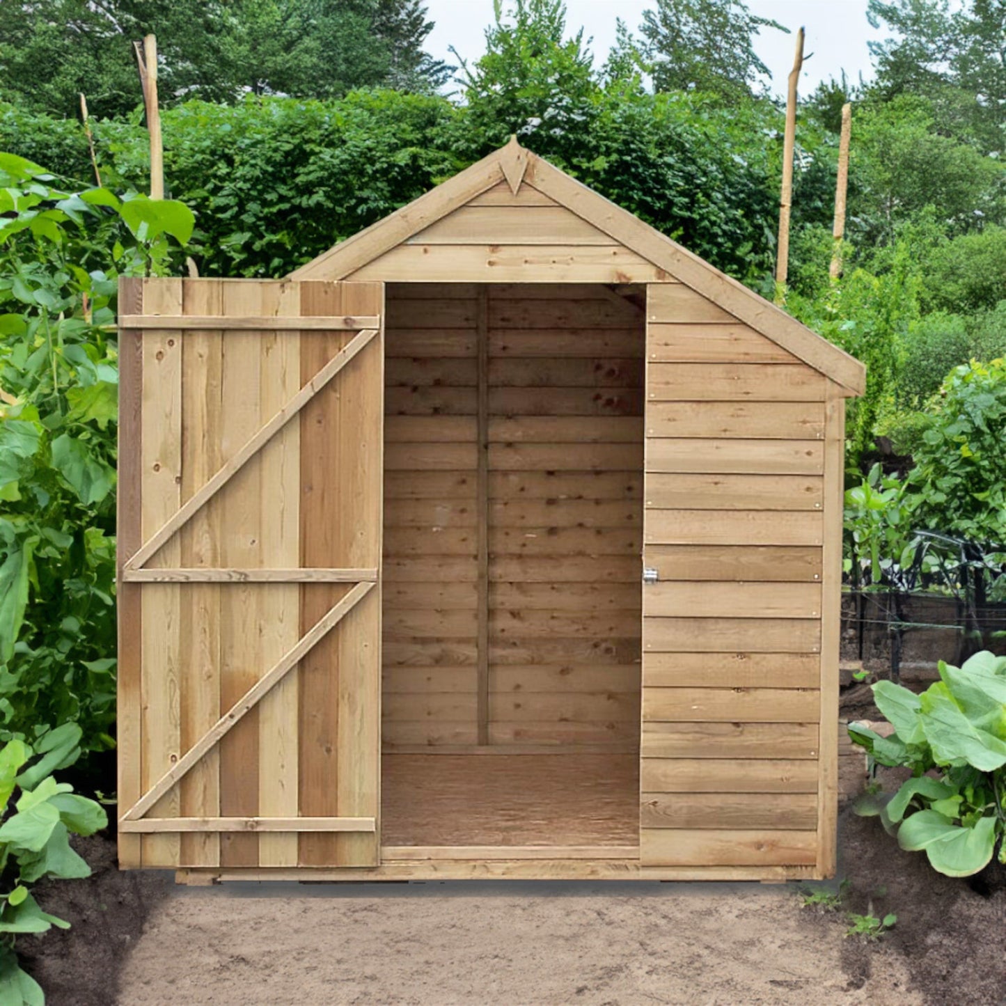 Shire Canterbury 6' 5" x 8' 1" Apex Shed - Premium Pressure Treated Overlap