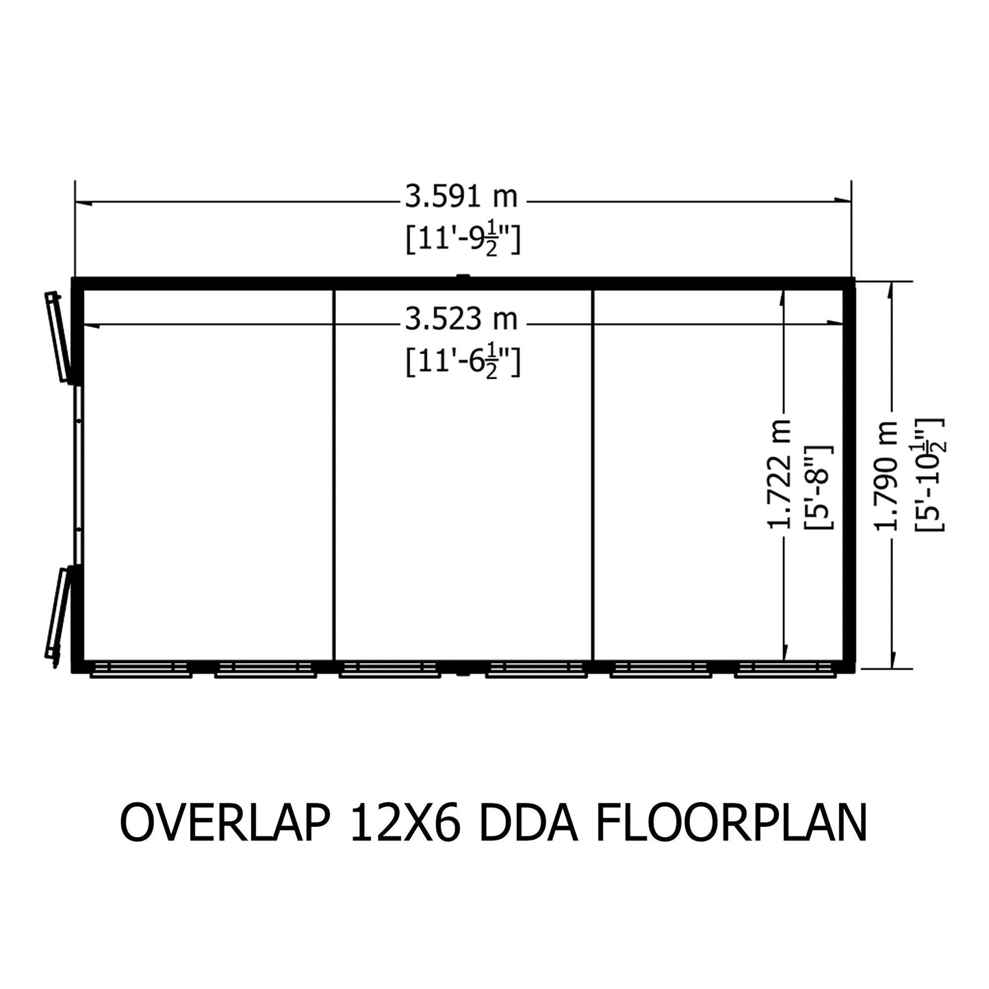 Shire Canterbury 6' 7" x 12' 2" Apex Shed - Budget Dip Treated Overlap