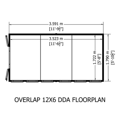 Shire Canterbury 6' 7" x 12' 2" Apex Shed - Budget Dip Treated Overlap